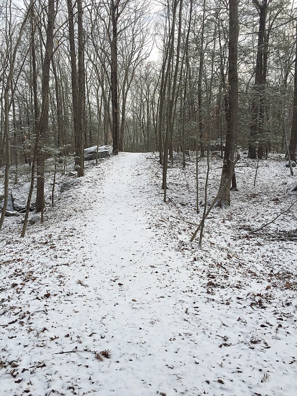 Photo by Chris Bosak The snowy trail ahead, winter 2016.